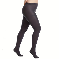 0XL 2XL Women's Plus Solid Fleece Lined Pantyhose