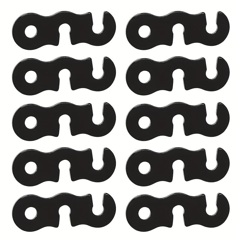 10pcs Aluminum Wind Rope Buckle for Tents, Camping Accessories