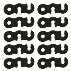 10pcs Aluminum Wind Rope Buckle for Tents, Camping Accessories