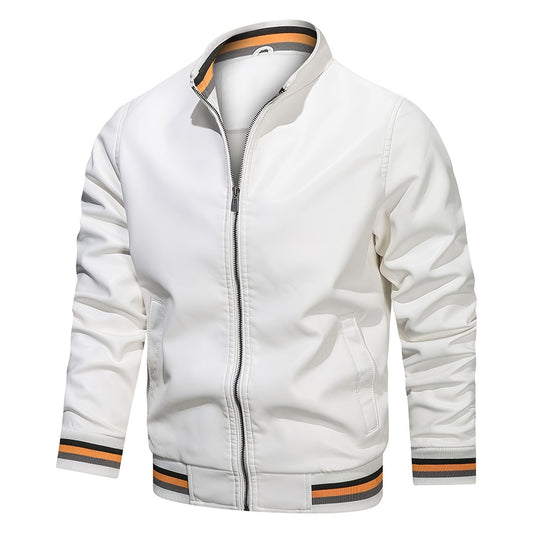 Men's Casual PU Leather Jacket for Autumn & Winter