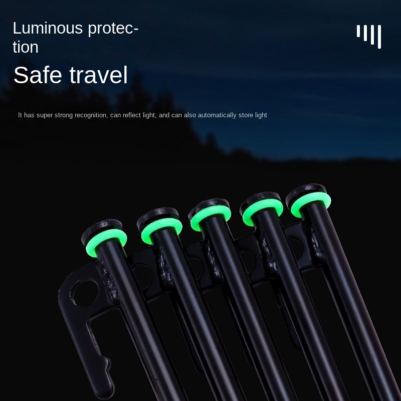 Glow in the Dark Silicone Ring Nail for Camping