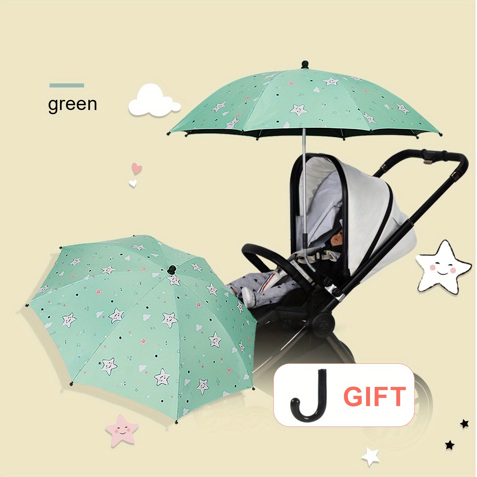 Adjustable Baby Stroller Sunshade for Safety & Comfort