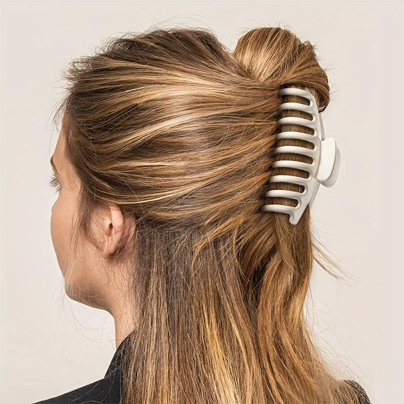 Matte Large Hair Claw Clip Non Slip Strong Hold Grip Hair Jaw Clip