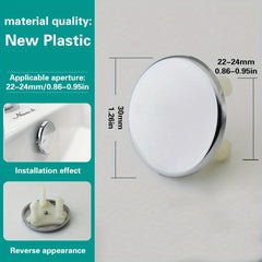 Ceramic Basin Overflow Hole Cover - Decorative and Functional Sink Accessory
