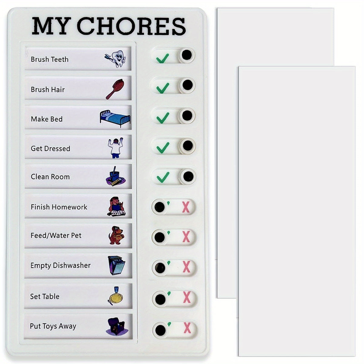 Chore Table Memo List Board Daily To Do List Plan Checklist Adult Chore Table