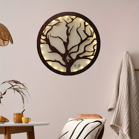 Retro Wooden LED Light Decoration Board