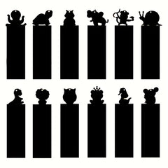 12pcs Animal DIY Bookmarks Scratch Painting Kit