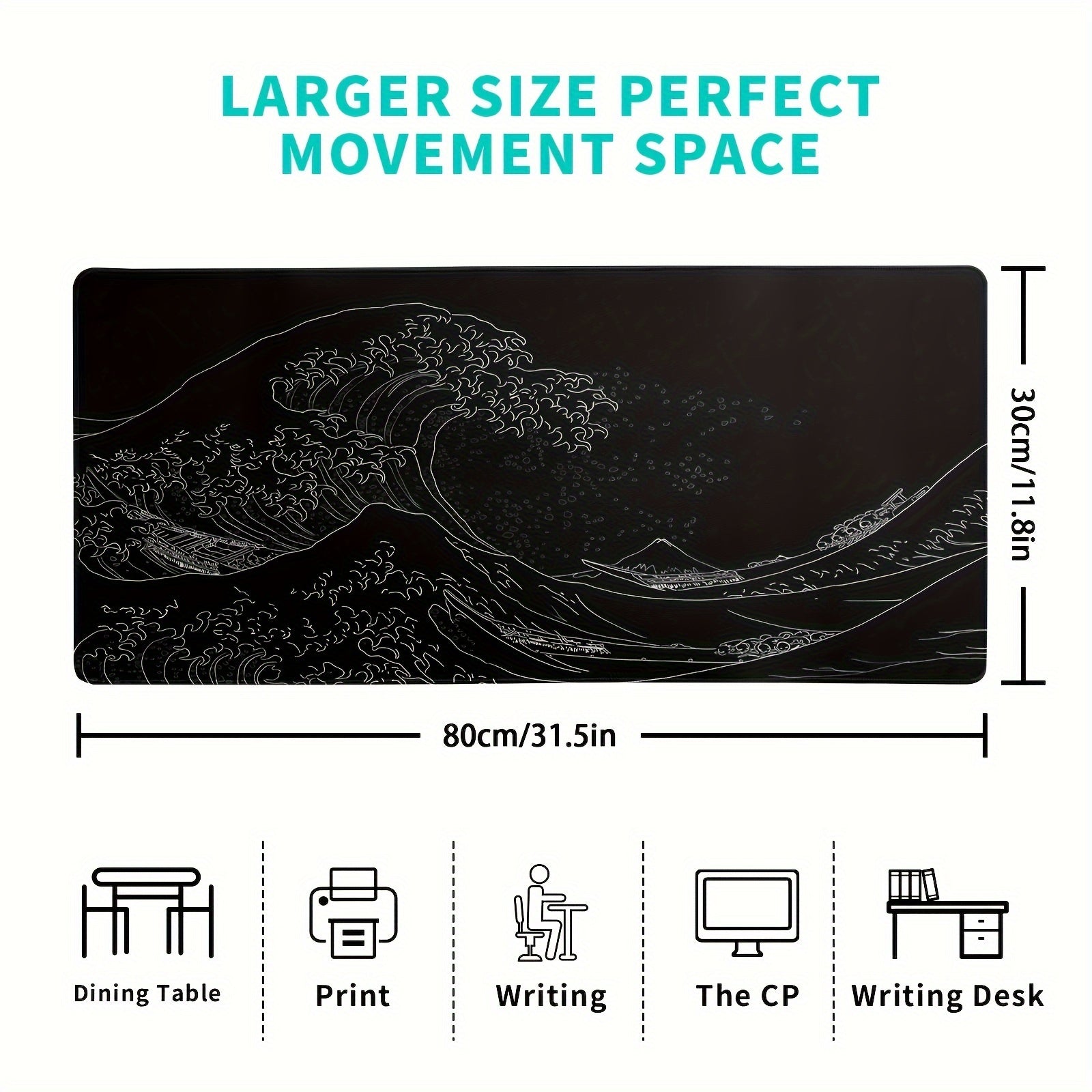 Oversized Gaming Desk Pad Thickened for E Sports