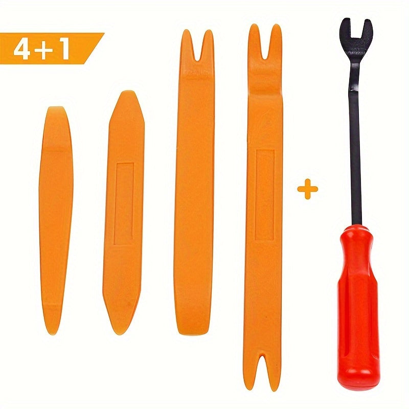 5pcs Car Interior Removal Tool Kit Pry Tool Set Door Cleats Audio Dashboard Repa