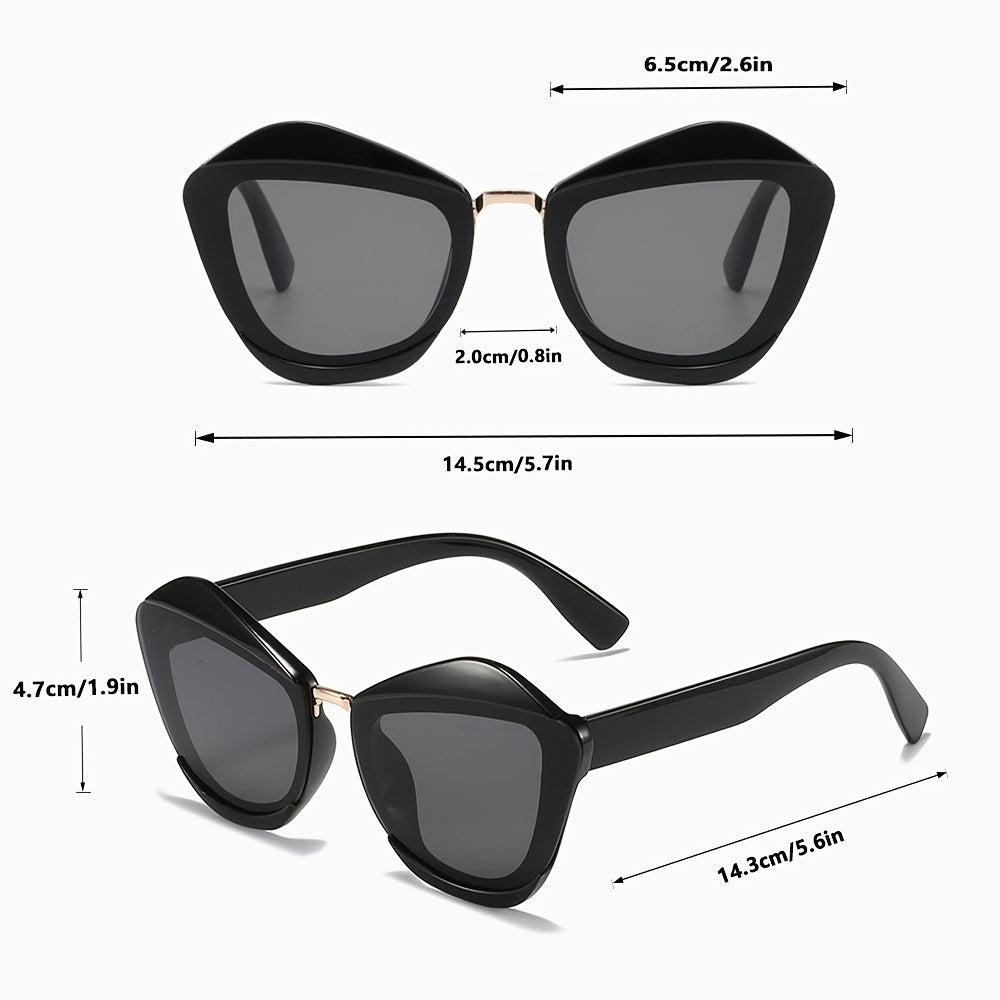 Y2K Cat Eye Sunglasses Retro Party Outdoor Sunshade UV Protection