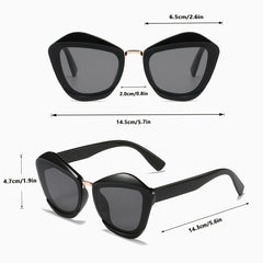 Y2K Cat Eye Sunglasses Retro Party Outdoor Sunshade UV Protection