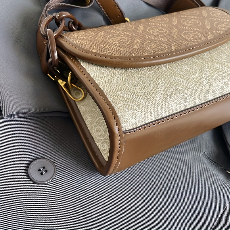 Vintage Square Bag Classic Pattern Flap Purse