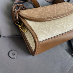 Vintage Square Bag Classic Pattern Flap Purse