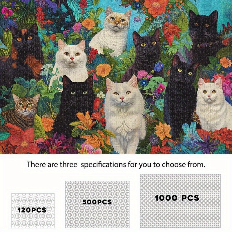 Garden Exploration Cat Puzzle Brain Teaser Gift