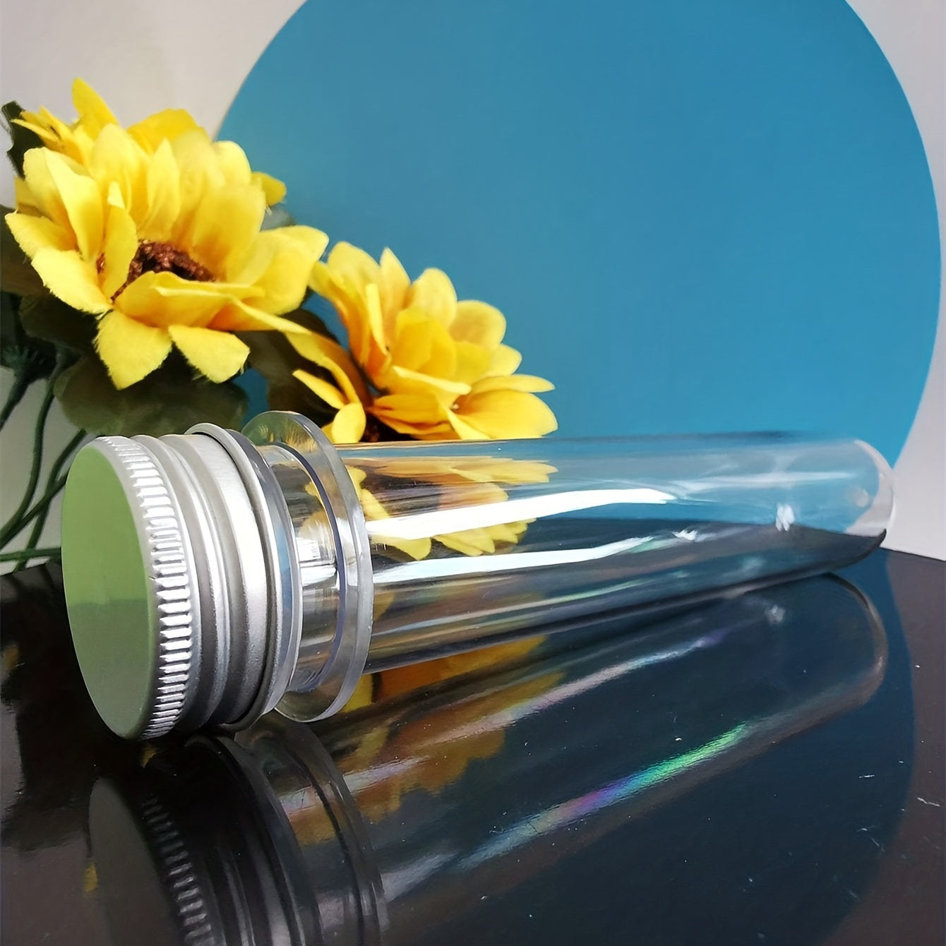 45ml 70ml PET Test Tube Bottle Transparent Plastic Refillable Bottle