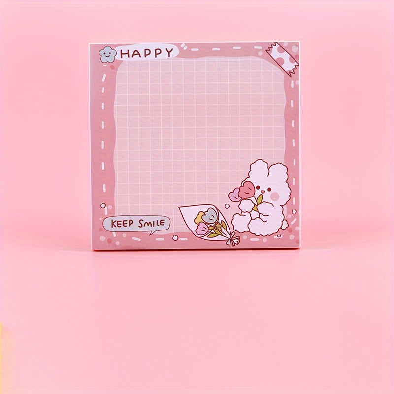 Cute Rabbit Sticky Notes - Tearable Office Note Paper