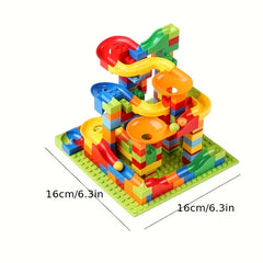 171pcs Sliding Track Building Blocks DIY Toy Interlocking Construction Assembly