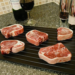 Fast Defrosting Tray Thermal Conductive Defrost Tray Aluminum Steak Plate
