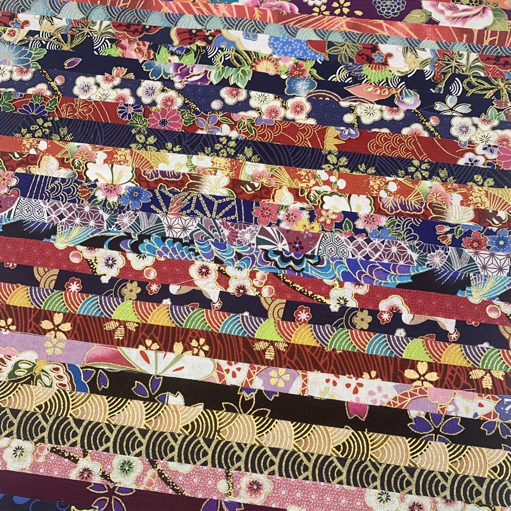 30pcs Japanese Cotton Fabric Patchwork Roll for Quilters and Sewing DIY Crafts