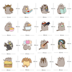 100pcs Cat Stickers Laptop Skateboard Water Bottles Guitar & More