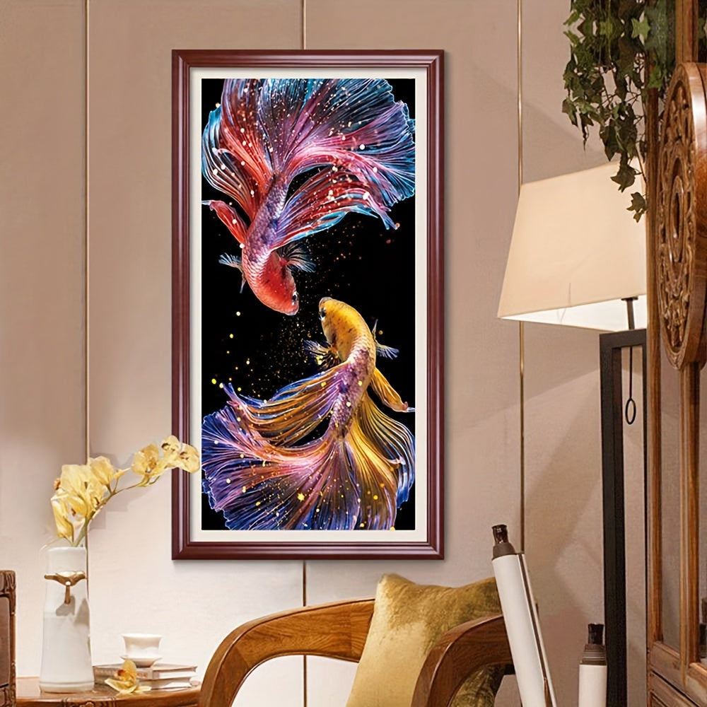 Fish Pattern Cross Stitch Kits 11CT Printed On Canvas