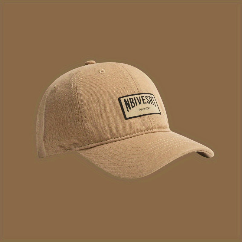 Japanese Retro Soft Top Baseball Cap Patched Sunshade Peaked Cap