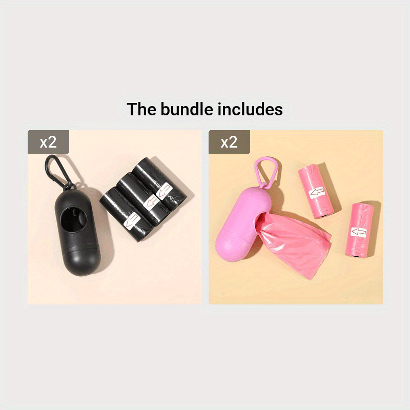 Portable Stroller Garbage Bag Capsule & 3 Packs of Bags Set