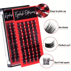 DIY Cluster Lashes Thick False Eyelashes Self Grafting Extension
