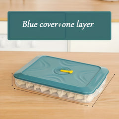 Large Capacity Sealed Dumplings Box With Lid