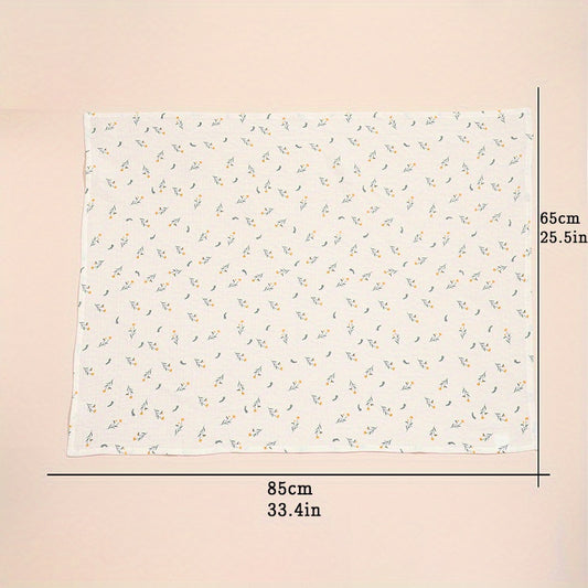 Soft Floral Print Baby Shower Towel for Babies