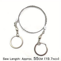 2pcs Portable Wire Saw Stainless Steel Pocket Saw for Outdoor Survival