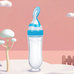 Baby Silicone Feeding Bottle Spoon Feeder 90ml