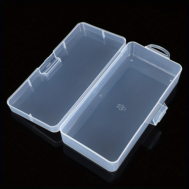 Transparent Plastic Storage Box for Sticky Notes, Stationery, Jewelry, Nail Art