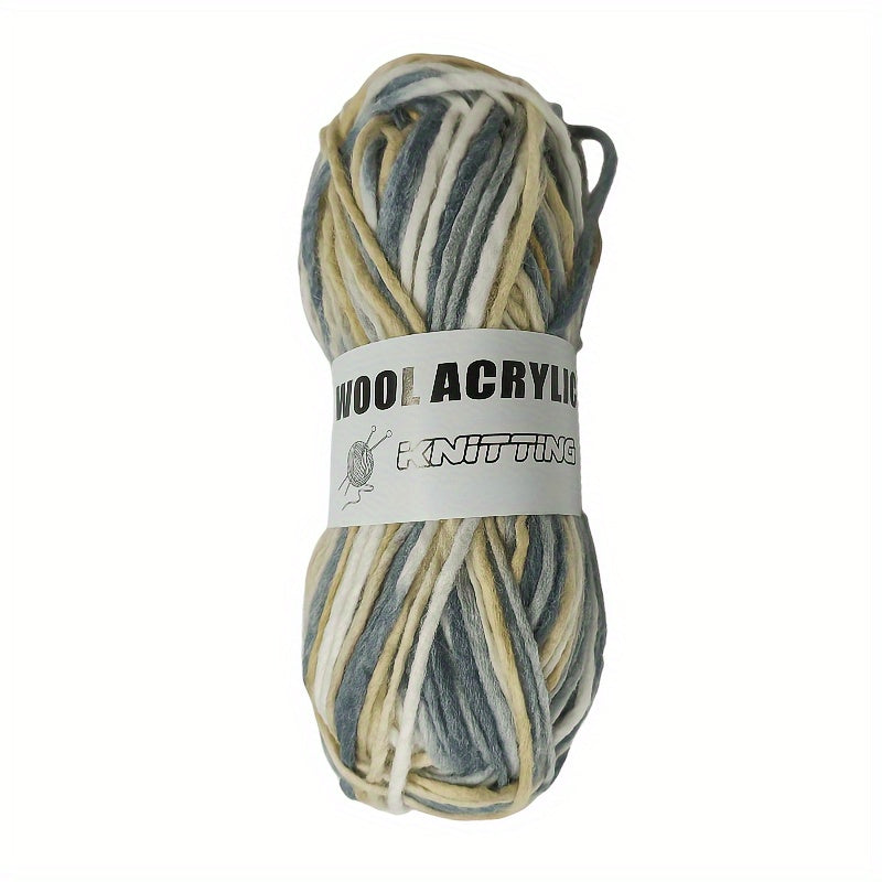 Rainbow Gradient Wool Yarn for DIY Scarf