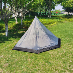 Portable Pentagonal Camping Tent with Anti-mosquito Mesh