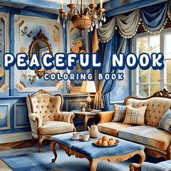 Cozy Corner Adult Coloring Book - Deluxe Edition