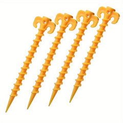 Camping Tent Pegs Set - 12 Ground Nails Stakes - Outdoor Screw Nails Stakes Pegs