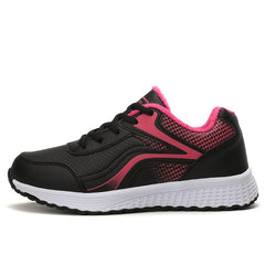 Women's Lightweight Faux Leather Sports Shoes