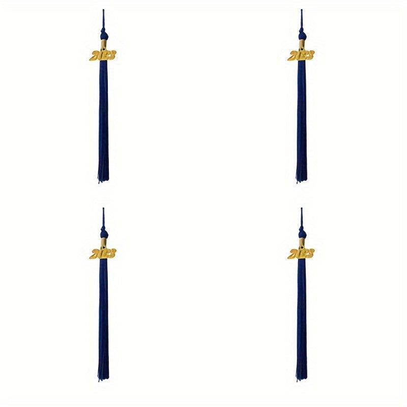 4pcs Polyester Rayon Doctor Hat Graduation Tassels