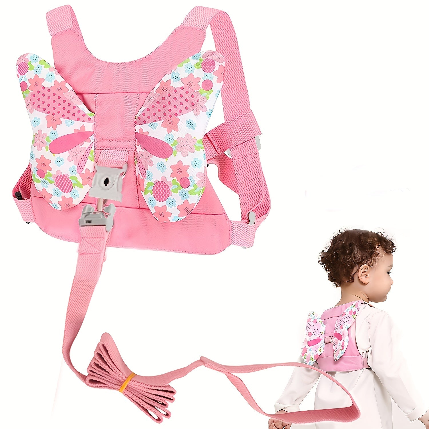 Girl's Butterfly Safety Harness Leash Set Anti Lost
