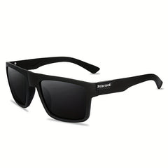 Men's Vintage Square Frame Polarized Sunglasses for Sports Fishing Driving
