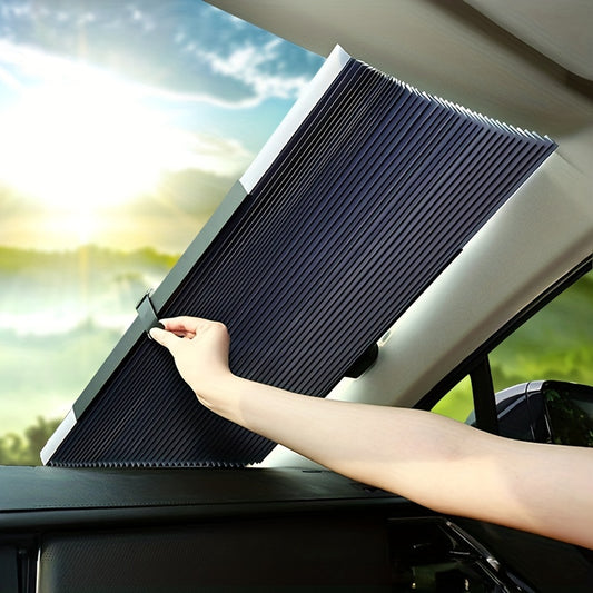 Retractable Car Sunshade Front Windshield Curtain