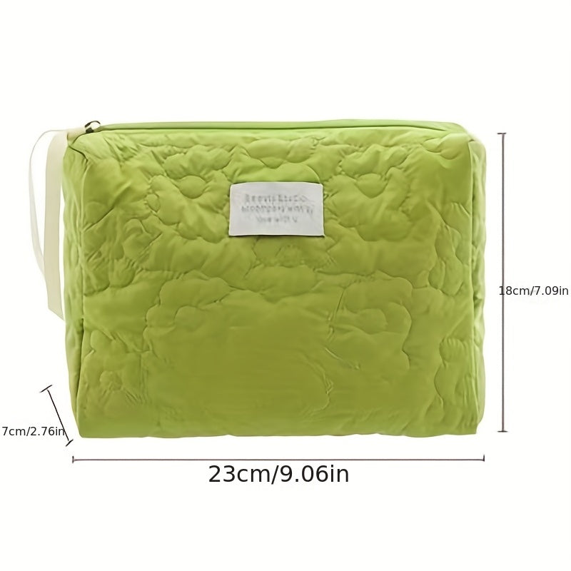 Travel Makeup Bag Quilted Detail Organizer Toiletry Wash Bag