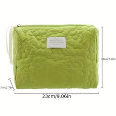 Travel Makeup Bag Quilted Detail Organizer Toiletry Wash Bag