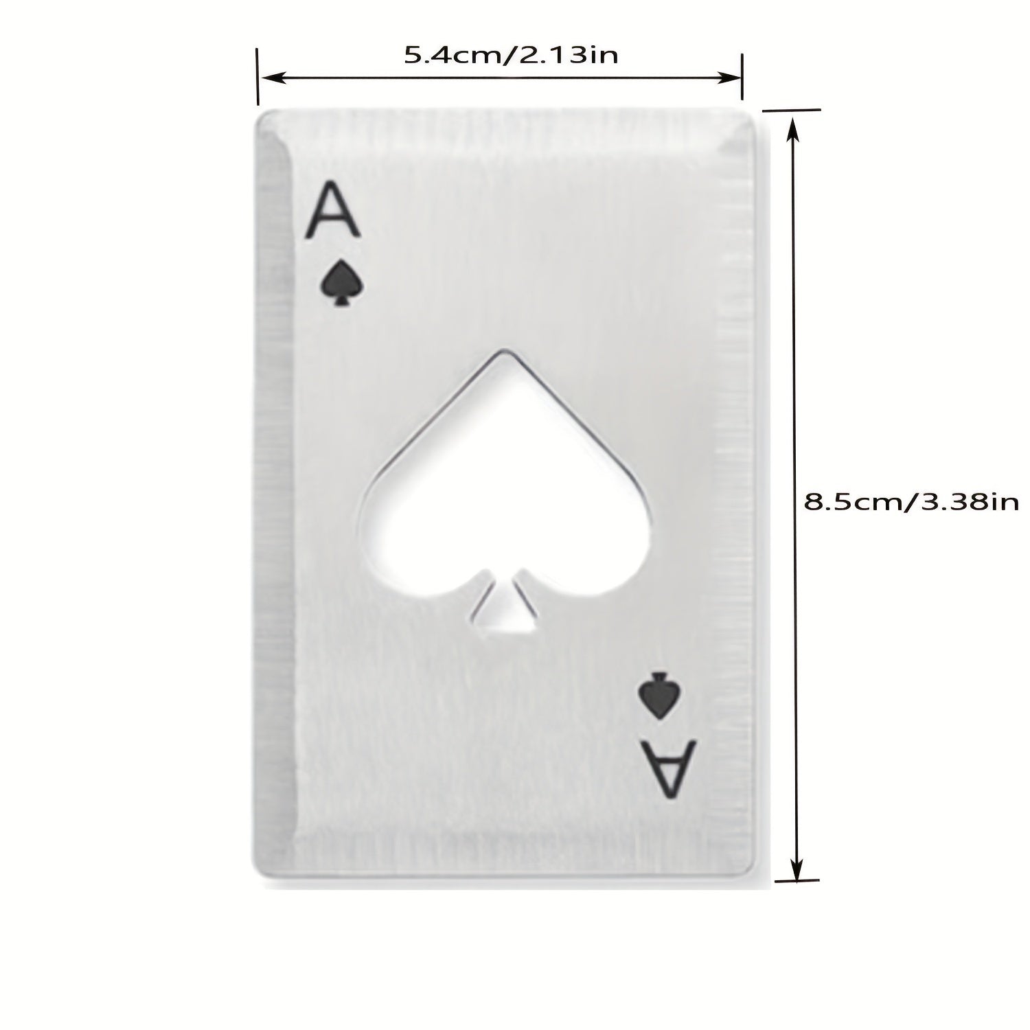 Stainless Steel Poker Card Bottle Opener for Bar Party Home