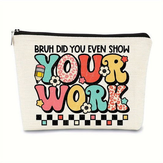 Bohemian Sunshine Teacher Survival Kit Makeup Bag