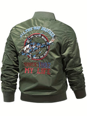Men's Slim Fit Zip Up Sports Jacket