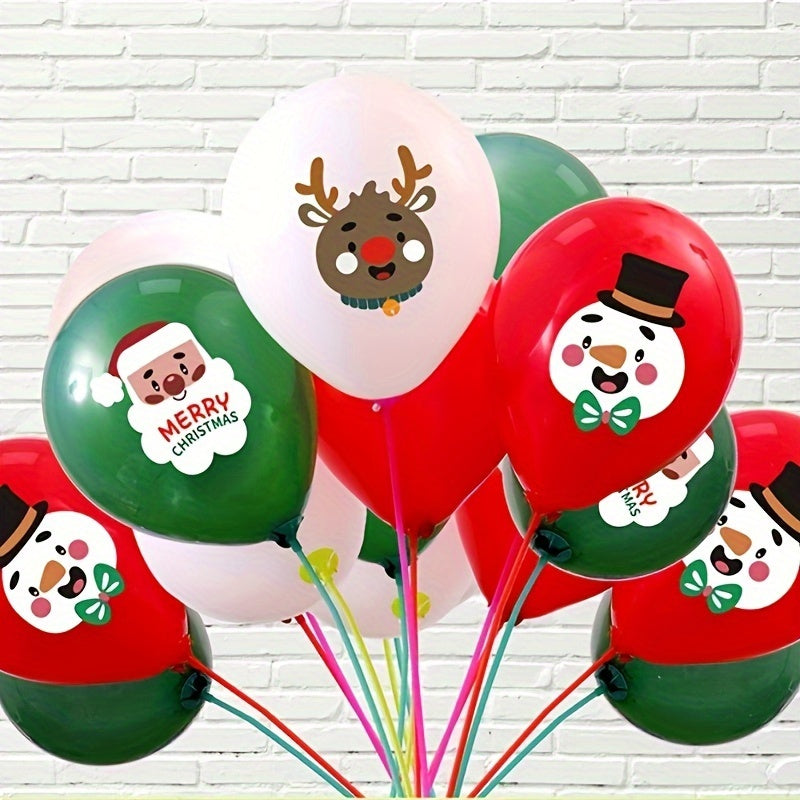 100pc Christmas Balloons 25.4cm Mall Education Scene Layout Latex Balloons