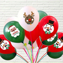 100pc Christmas Balloons 25.4cm Mall Education Scene Layout Latex Balloons