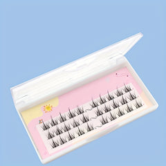 Cluster Segmented False Eyelashes Dense Cross Curling Realistic Self grafted